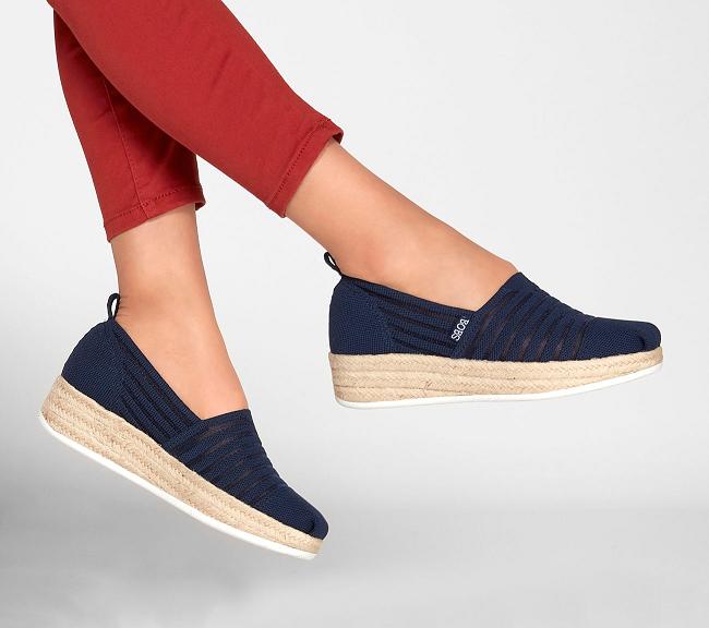 Zapatos con Plataforma Skechers Mujer - Highlights 2.0 Azul Marino VMURB1635
